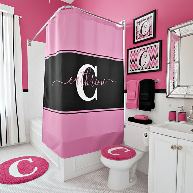 Rideaux De Douche Bloc de couleur personnalisé  (Créateur téléchargé)