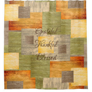 Rideaux De Douche Blocs couleur automne