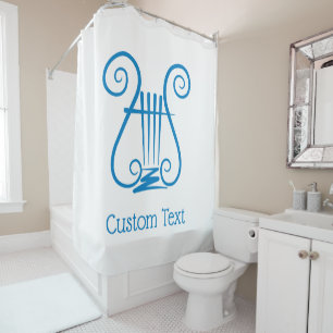 Rideaux De Douche Blue Lyre