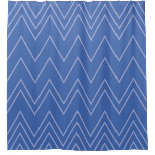 Rideaux De Douche Blue, moderne, simple, cool, trendy zigzag