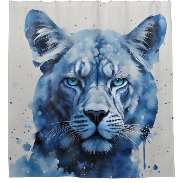 Rideaux De Douche Blue Panther (Devant)