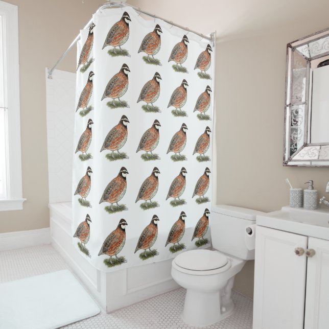 Rideaux De Douche Bobwhite Quail (En situation)