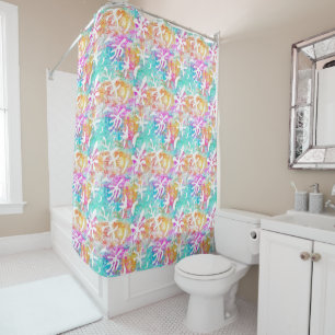Rideaux De Douche Boho Abstrait Matisse Formes botaniques