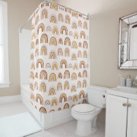 Boho Desert Rainbow Abstrait Arch Motif Taupe