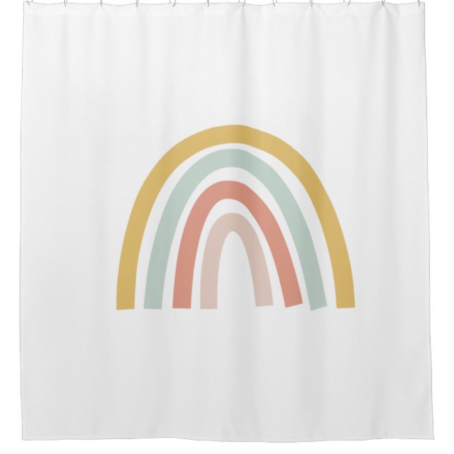 Rideaux De Douche Boho Rainbow Kids Personnalisé (Devant)