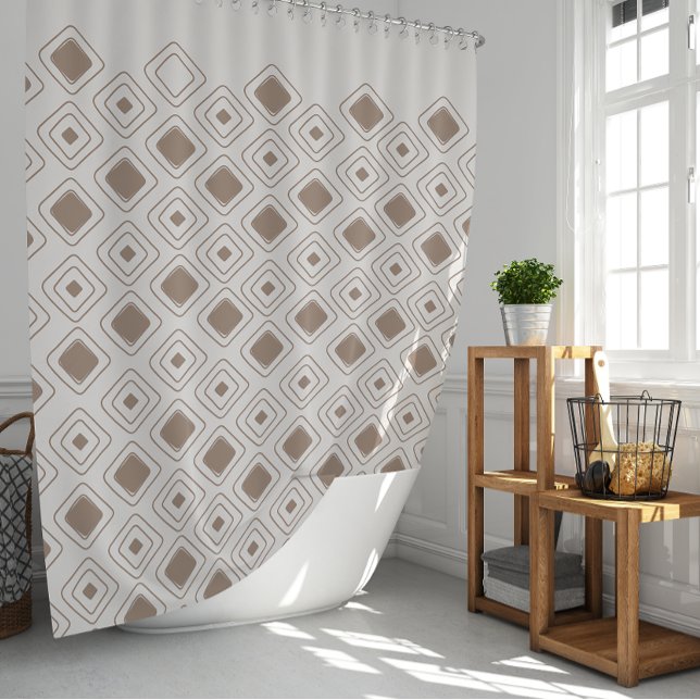 Rideaux De Douche Boho Soft Neutral Tribal Motif Aztèque géométrique (Boho Soft Neutral Tribal Geometric Aztec Pattern Shower Curtain)
