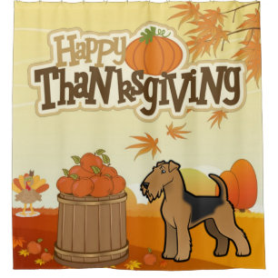 Rideaux De Douche Bon thanksgiving Welsh Terrier