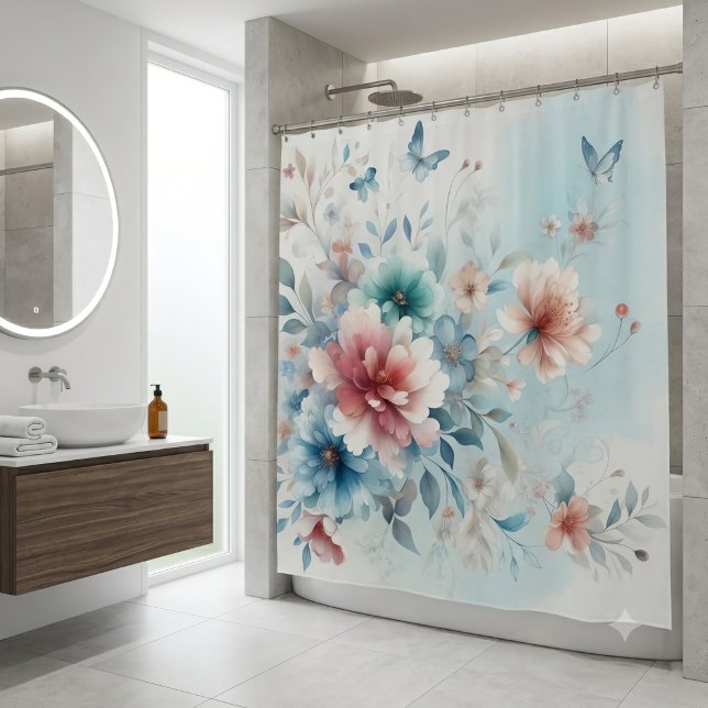 Rideaux De Douche Bonheur Botanique  (Créateur téléchargé)