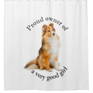 Rideaux De Douche Bonne fille Sheltie
