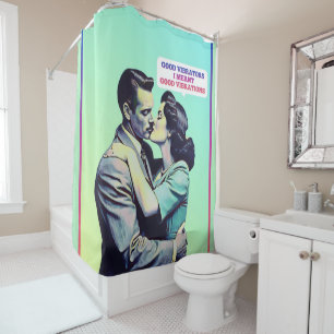 RIDEAUX DE DOUCHE BONNES VIBRATEURS BONNES VIBRATIONS