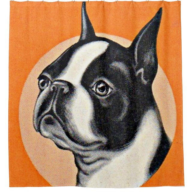 Rideaux De Douche Boston terrier (Devant)