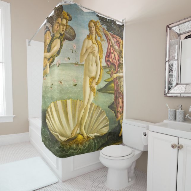 Rideaux De Douche Botticelli naissance de Vénus (En situation)
