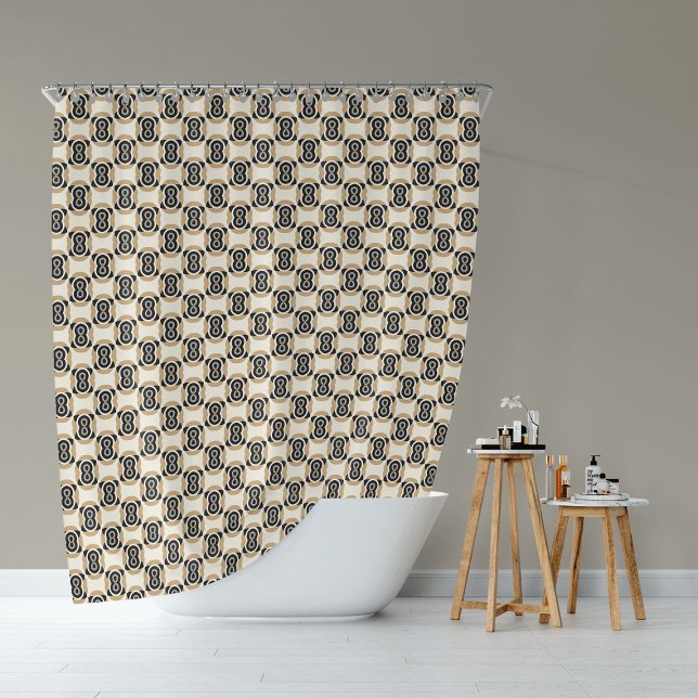 Rideaux De Douche Boucle d'infini monochrome (Créateur téléchargé)