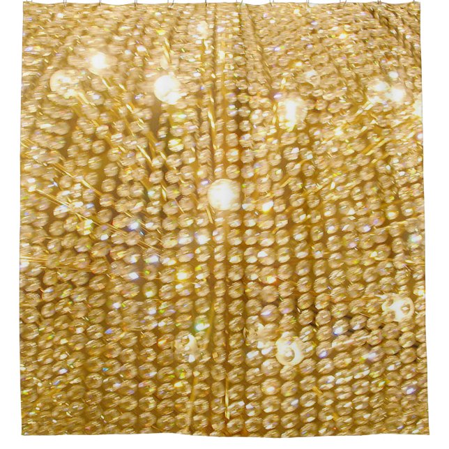Rideaux De Douche Boucles d'or et lumières (Devant)