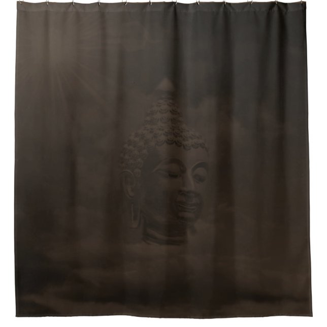 Rideaux De Douche bouddha brun foncé (Devant)