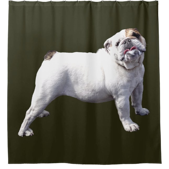 Rideaux De Douche Bouledogue Fier (Devant)