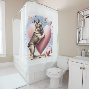 Rideaux De Douche Bouledogue français maladie de Hirschsprung French