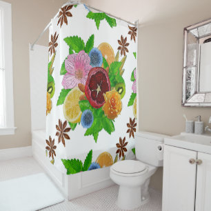 Rideaux De Douche Bouquet de fruits.