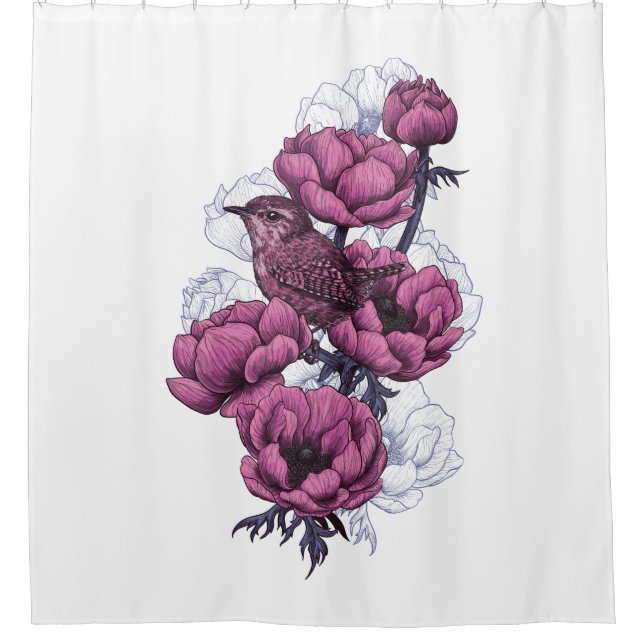 Rideaux De Douche Bouquet Wren (Devant)