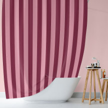 Bourgogne Rose Motif Grande Rayure Gras Rouge Ceri