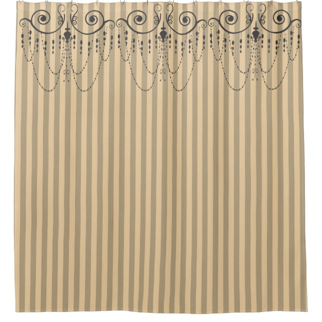 Rideaux De Douche Boutique Gris Gris / Lustres - (Devant)