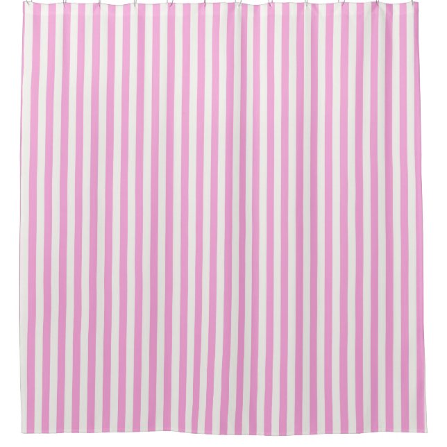 Rideaux De Douche Boutique Stripes Rose / Lustres - (Devant)
