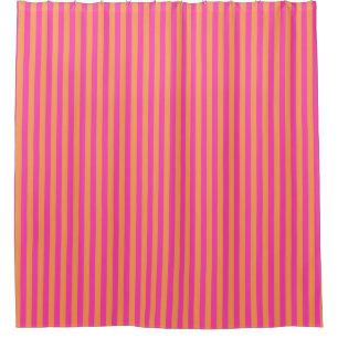 Rideaux De Douche Boutique Stripes Rose - Salle de bain Douche ridea