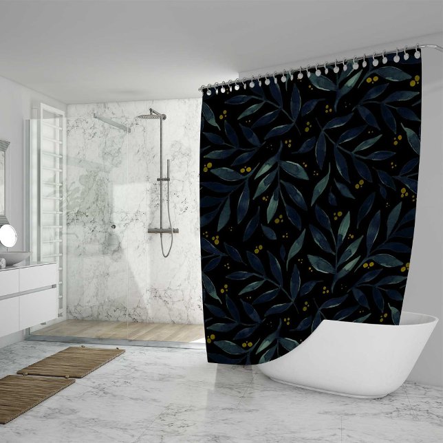Rideaux De Douche Branches d'aquarelle élégantes (Créateur téléchargé)