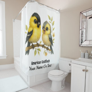 Rideaux De Douche Brillant Goldfinch américain