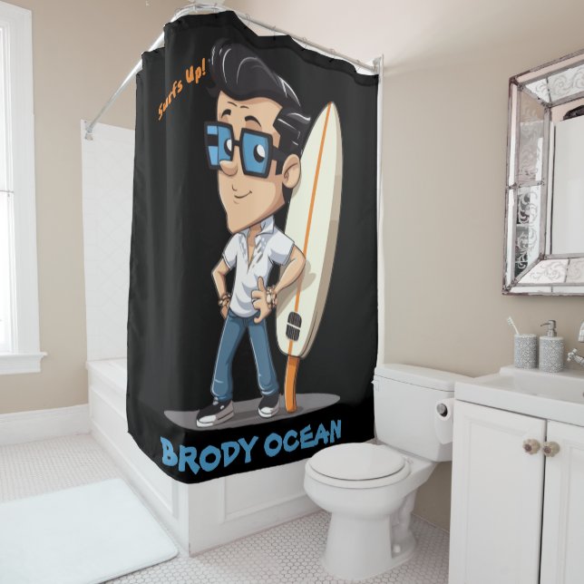 Rideaux De Douche Brody Ocean (En situation)