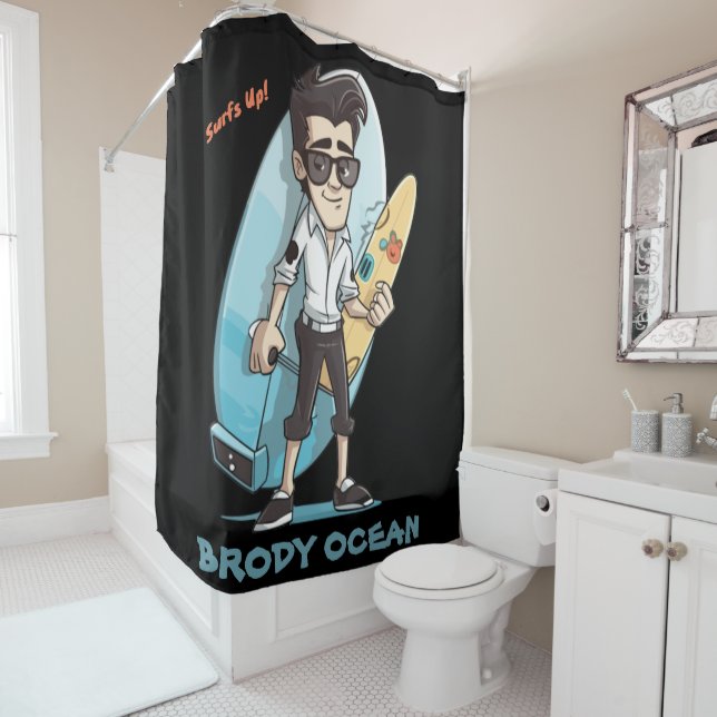 Rideaux De Douche Brody Ocean (En situation)