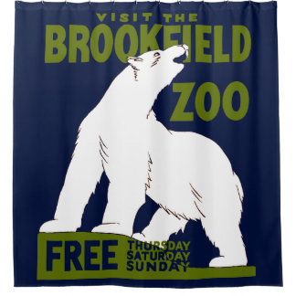 Rideaux De Douche Brookfield Zoo, Programme d'art fédéral Poster 193