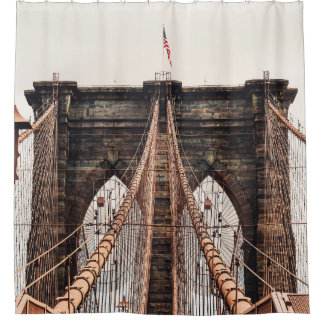 Rideaux De Douche Brooklyn Bridge en New Yorkabstract, amérique, ame