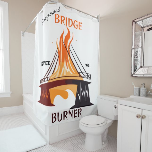 Rideaux De Douche Brûleur de pont professionnel (En situation)