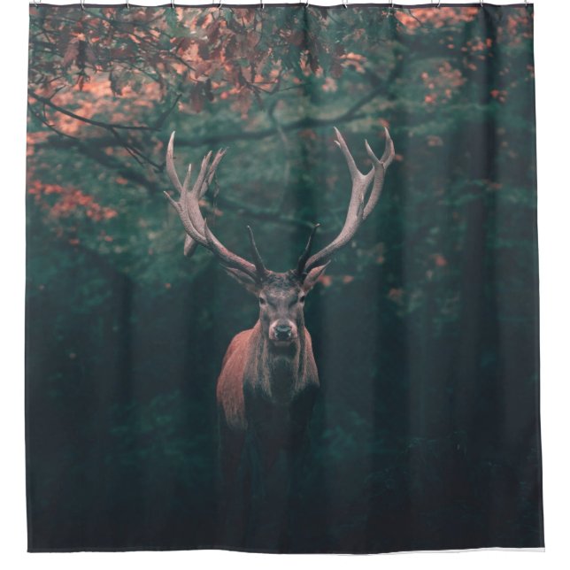 Rideaux De Douche Buck Deer animal sauvage (Devant)