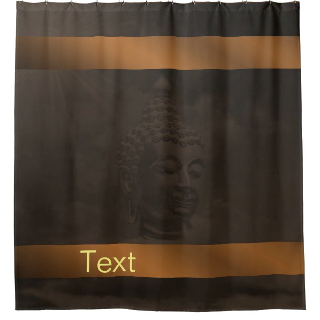 Rideaux De Douche buddha in dark brown shower curtain (Devant)