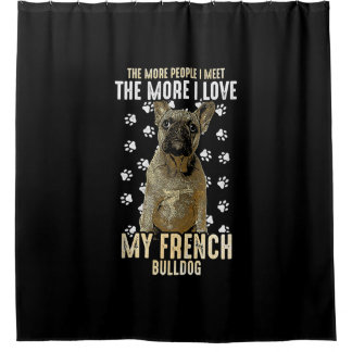 Rideaux De Douche bulldog français | frenchies amoureux des chiens p