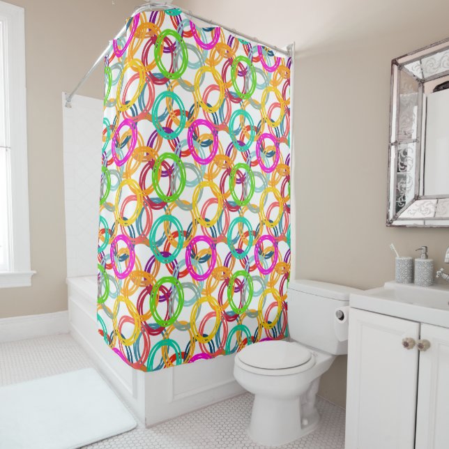 Rideaux De Douche Bulles, bulles partout (En situation)