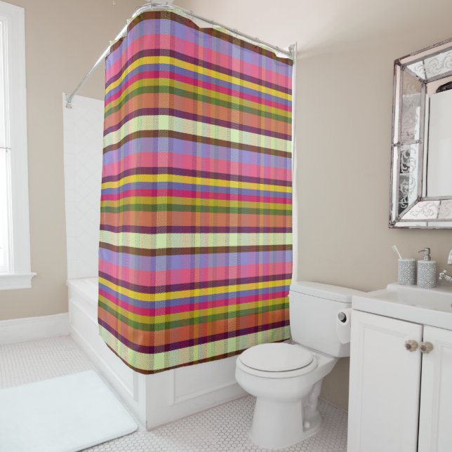 Rideaux De Douche Bumbling Plaid BB (En situation)
