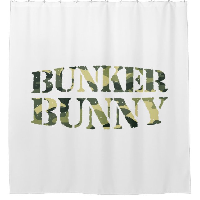 RIDEAUX DE DOUCHE BUNKER BUNNY CAMO / CAMOUFLAGE (Devant)