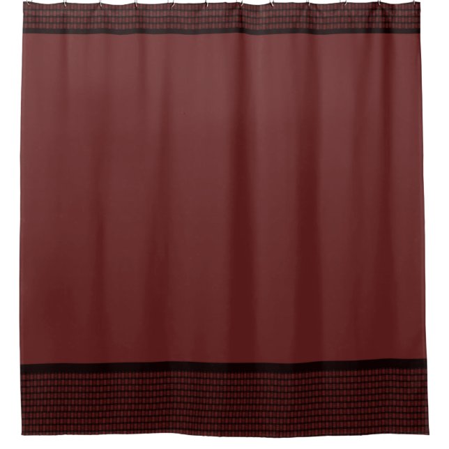 Rideaux De Douche Burgandy Elegant Panier (Devant)