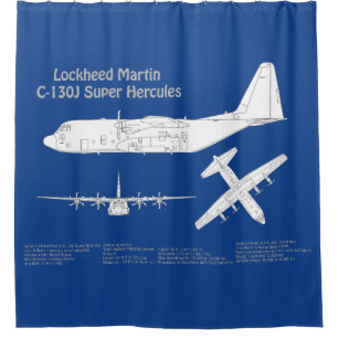 Rideaux De Douche C-130 Hercules - Plan directeur de l'avion ABD