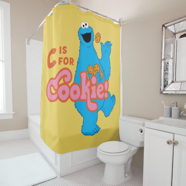 Rideaux De Douche C est pour Cookie (En situation)