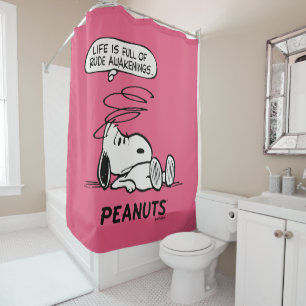 Rideaux De Douche cacahuètes La vie est pleine de Rude Awakenings