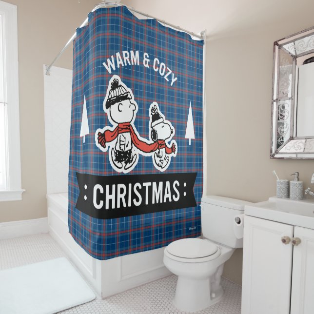Rideaux De Douche cacahuètes | Snoopy & Charlie Brown Chaud & Cosy (En situation)