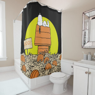 Rideaux De Douche cacahuètes Snoopy Napping dans le patch Citrouil