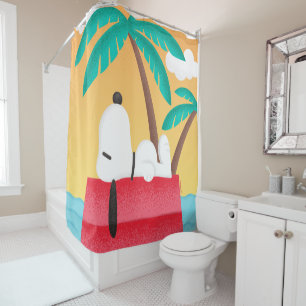 Rideaux De Douche cacahuètes Snoopy Tropical Deco Dreams