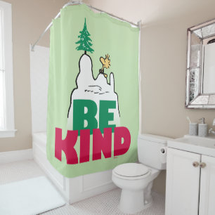 Rideaux De Douche cacahuètes   Snoopy & Woodstock Be Kind