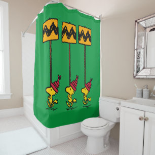 Rideaux De Douche cacahuètes Woodstock & Friends Sign March