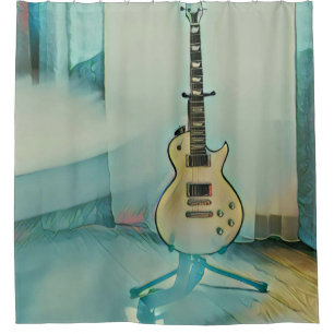 Rideaux De Douche cadeau de guitare classique pour papa
